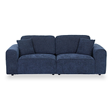 Hugo 4 Seater Sofa Deep Blue from Roseland Furniture