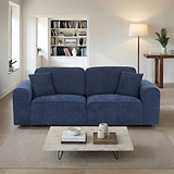 Hugo 4 Seater Sofa Deep Blue from Roseland Furniture