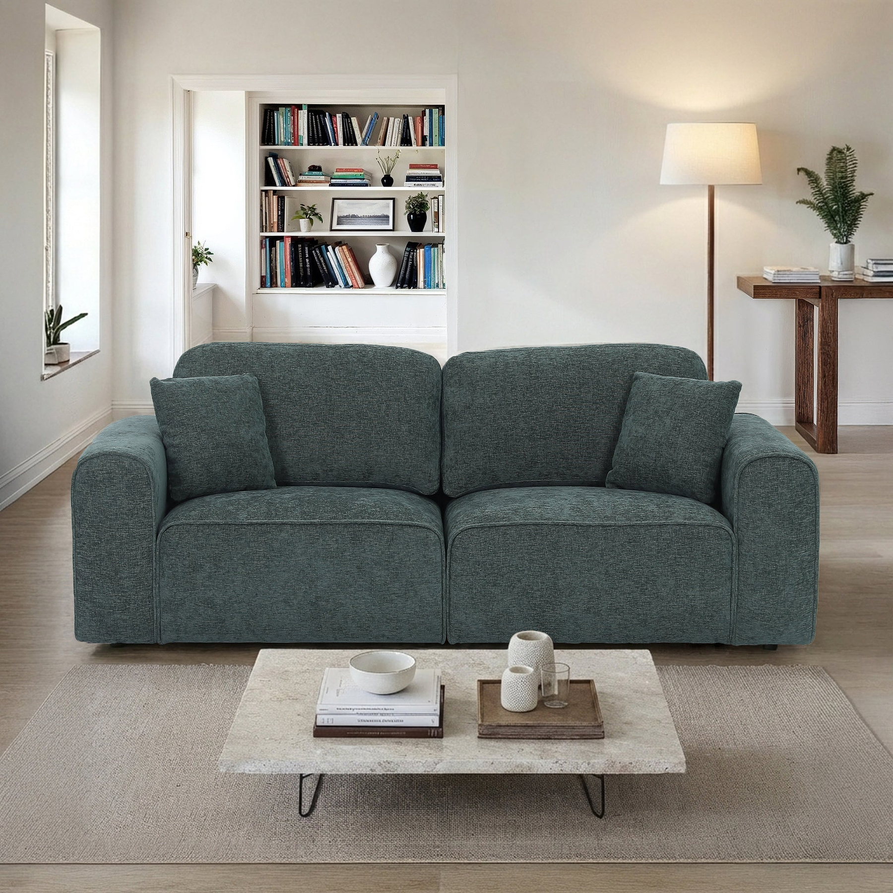Hugo 4 Seater Sofa Moss from Roseland Furniture