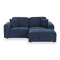 Hugo Chaise Sofa Deep Blue from Roseland Furniture