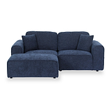 Hugo Chaise Sofa Deep Blue from Roseland Furniture