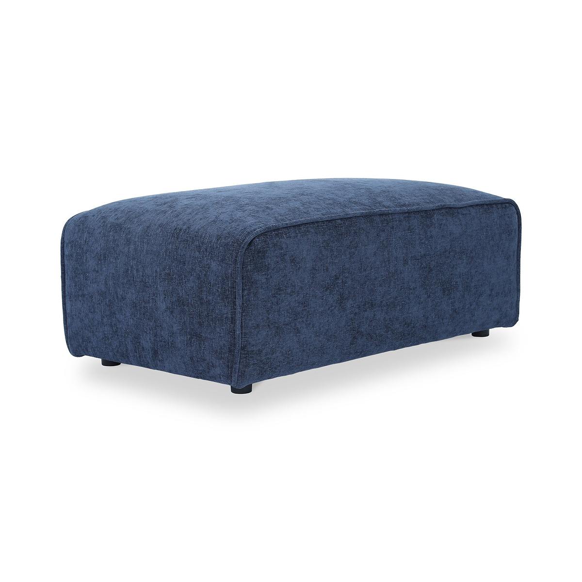 Hugo Footstool Deep Blue from Roseland Furniture