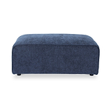 Hugo Footstool Deep Blue from Roseland Furniture