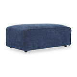 Hugo Footstool XL Deep Blue from Roseland Furniture