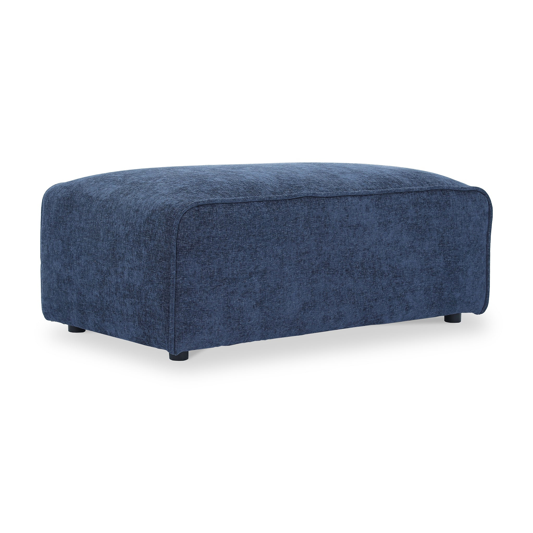 Hugo Footstool XL Deep Blue from Roseland Furniture