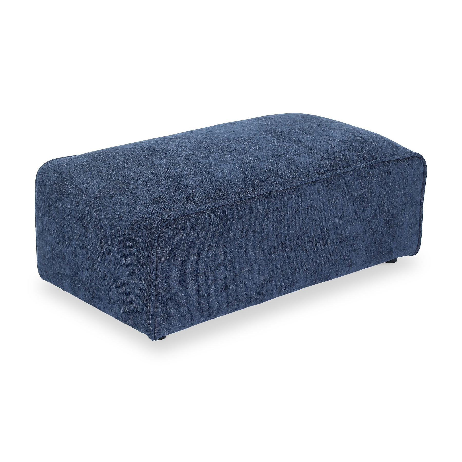 Hugo Footstool XL Deep Blue from Roseland Furniture
