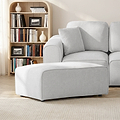 Hugo Footstool XL Fog from Roseland Furniture