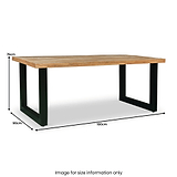 Jaxon Mango Wood 180cm Rectangular Dining Table