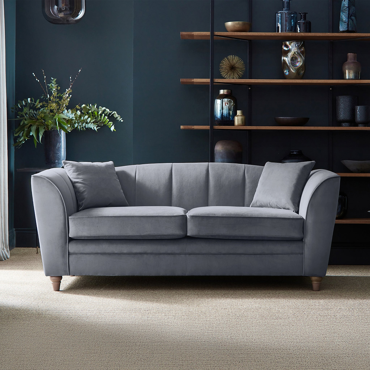 Ansdell 3 Seater Sofa Steel from Roseland Furniture