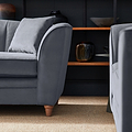 Ansdell 3 Seater Sofa Steel from Roseland Furniture
