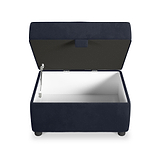 Ansdell Storage Footstool Indigo from Roseland Furniture