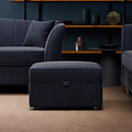 Ansdell Storage Footstool Indigo from Roseland Furniture