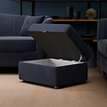 Ansdell Storage Footstool Indigo from Roseland Furniture