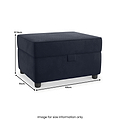 Ansdell Storage Footstool Indigo from Roseland Furniture