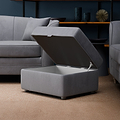 Ansdell Storage Footstool Steel from Roseland Furniture