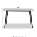 Owen Grey 130cm Sintered Stone Dining Table from Roseland Furniture