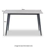 Owen Grey 130cm Sintered Stone Dining Table from Roseland Furniture