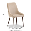Elias-Soft-Touch-Fabric-Dining-Chair from Roseland Furniture