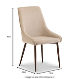 Elias-Soft-Touch-Fabric-Dining-Chair from Roseland Furniture