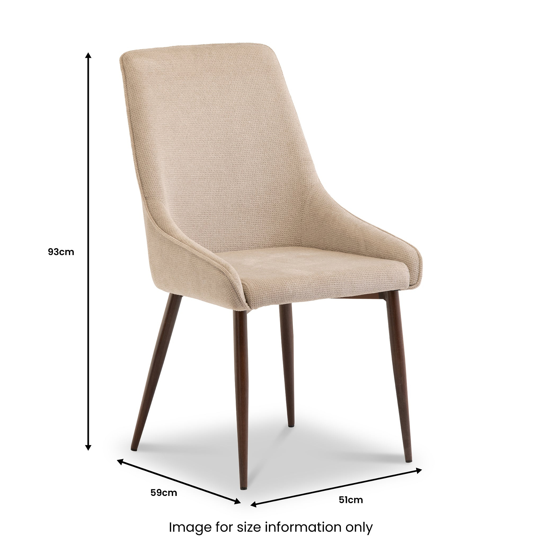 Elias-Soft-Touch-Fabric-Dining-Chair from Roseland Furniture