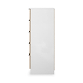 Jago-slatted-effect-5-drawer-tallboy-white from Roseland Furniture