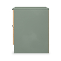 Jago-slatted-effect-2-drawer-bedside-green from Roseland Furniture