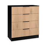 Jago Slatted Effect 4 Drawer Chest