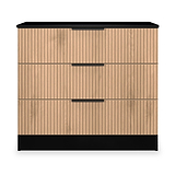 Jago-Slatted-Effect-3-Drawer-Chest-from Roseland Furniture