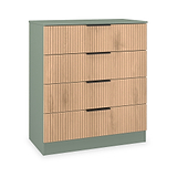 Jago Slatted Effect 4 Drawer Chest