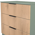 Jago-Slatted-Effect-3-Drawer-Chest-Greenfrom Roseland Furniture