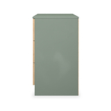 Jago-Slatted-Effect-3-Drawer-Chest-Greenfrom Roseland Furniture