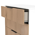 Jago Slatted Effect 4 Drawer Chest