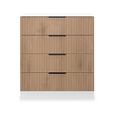 Jago Slatted Effect 4 Drawer Chest