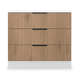 Jago-Slatted-Effect-3-Drawer-Chest-White from Roseland Furniture