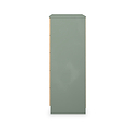 Jago-slatted-effect-5-drawer-chest-green from Roseland Furniture