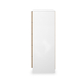 Jago-slatted-effect-5-drawer-chest-white from Roseland Furniture