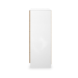 Jago-slatted-effect-5-drawer-chest-white from Roseland Furniture