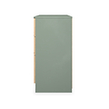 Jago-slatted-effect-6-drawer-midi-chest-green from Roseland Furniture