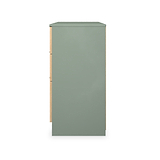 Jago-slatted-effect-6-drawer-midi-chest-green from Roseland Furniture