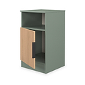 Jago-slatted-effect-open-bedside-green from Roseland Furniture