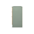 Jago-slatted-effect-kneehole-desk-green from Roseland Furniture