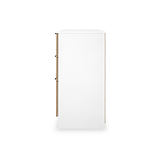 Jago-slatted-effect-kneehole-desk-white from Roseland Furniture