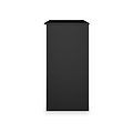 Jago-slatted-effect-kneehole-desk-black from Roseland Furniture