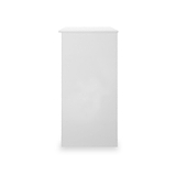 Jago-slatted-effect-kneehole-desk-white from Roseland Furniture