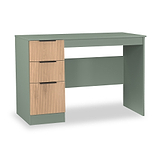 Jago-slatted-effect-desk-green from Roseland Furniture
