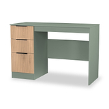 Jago-slatted-effect-desk-green from Roseland Furniture