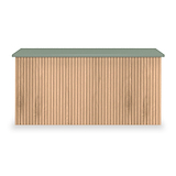 Jago-slatted-effect-blanket-box-green from Roseland Furniture