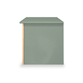 Jago-slatted-effect-blanket-box-green from Roseland Furniture