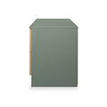 Jago-slatted-effect-4-drawer-bed-box-green from Roseland Furniture