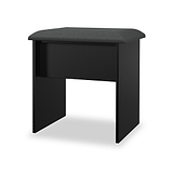 Jago-slatted-effect-stool-black from Roseland Furniture